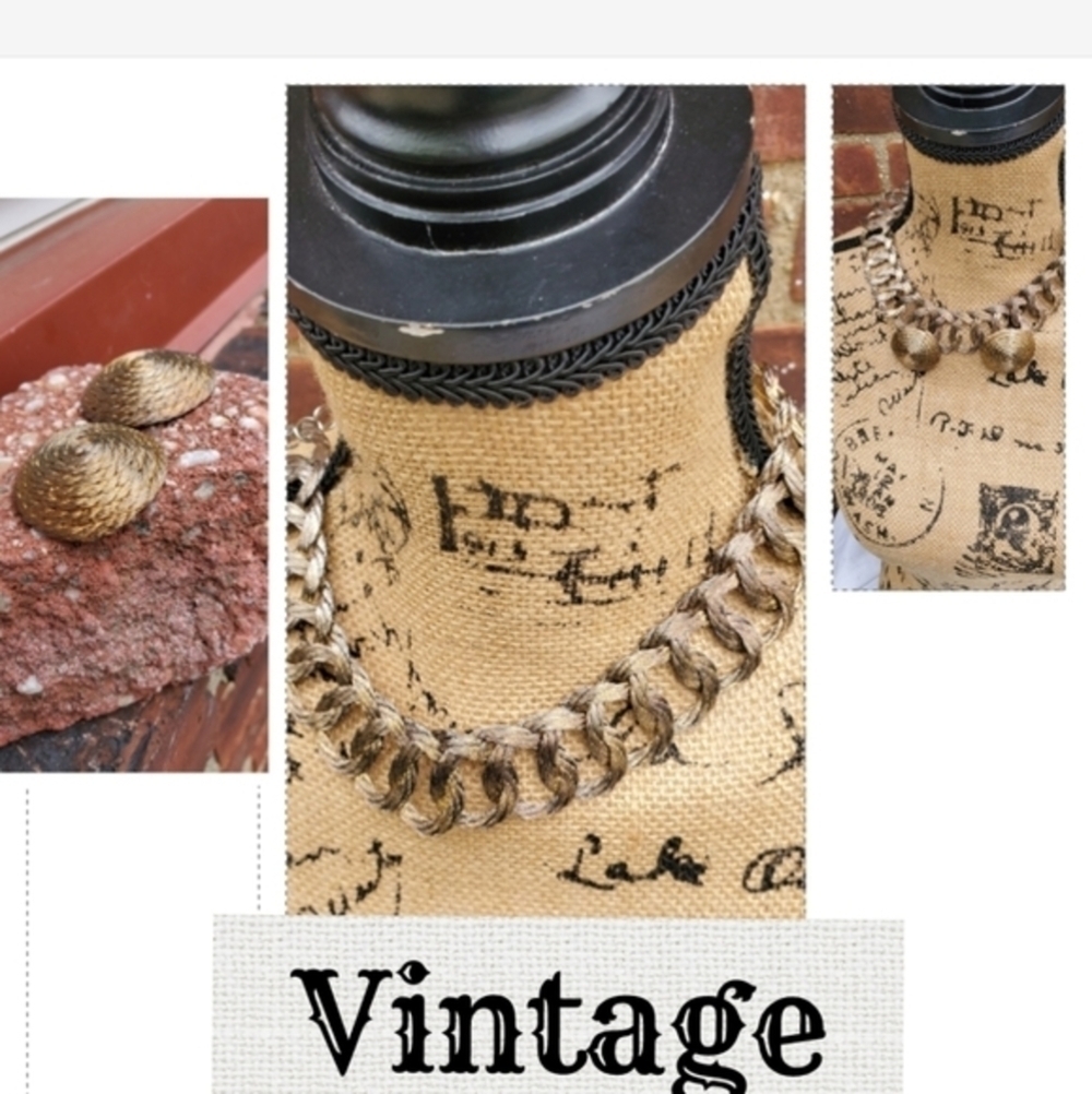 Vintage 60's necklace & earrings